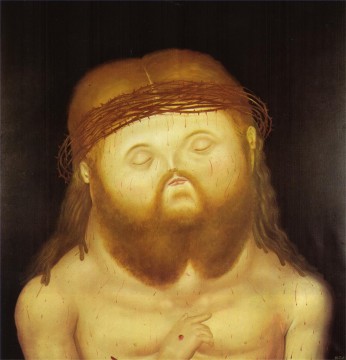Fernando Botero Painting - Cabeza de Cristo Fernando Botero